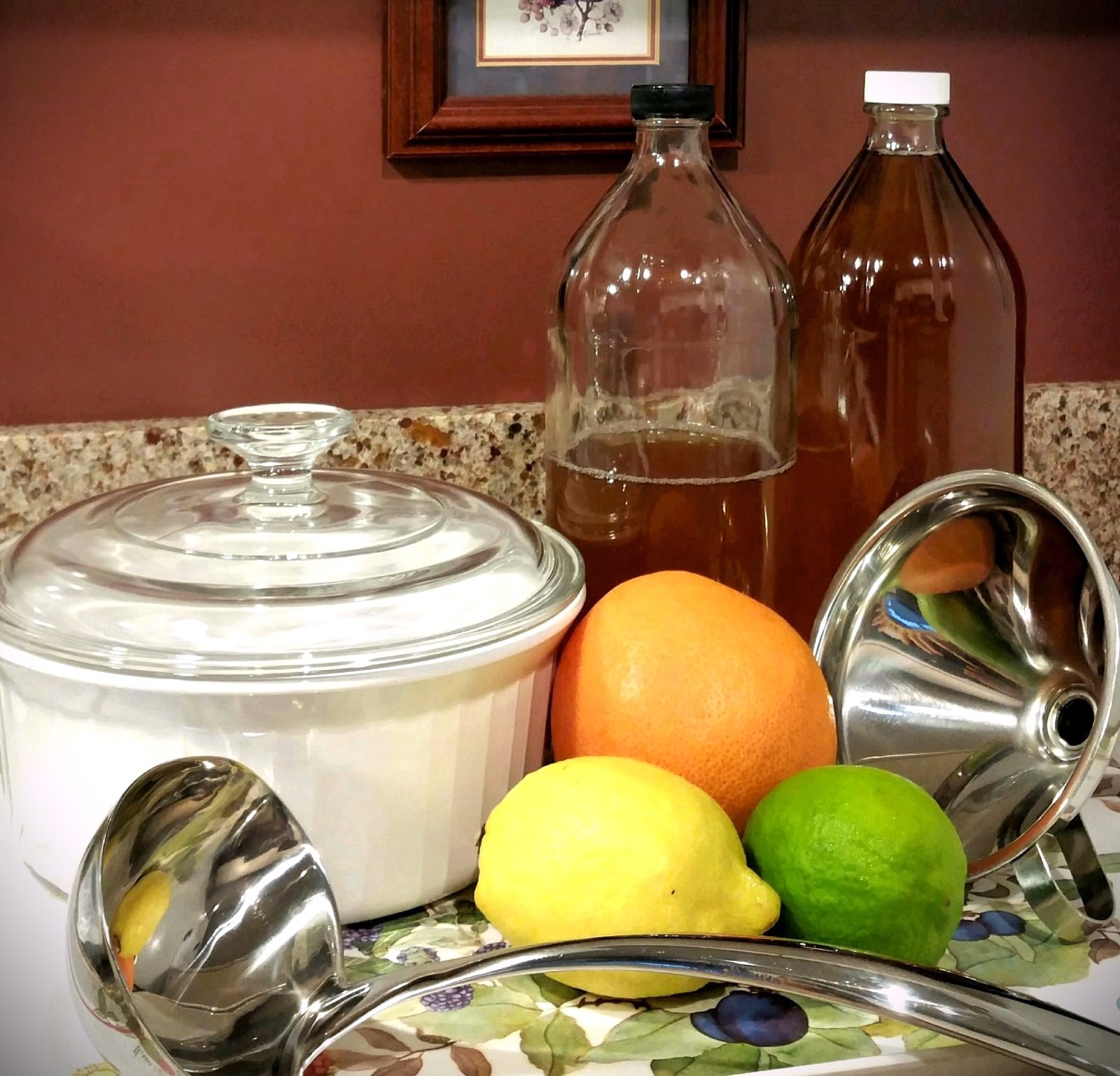 Cottage in the Sky: Keep your bottles of spicy iced tea in the fridge, ready to be poured.