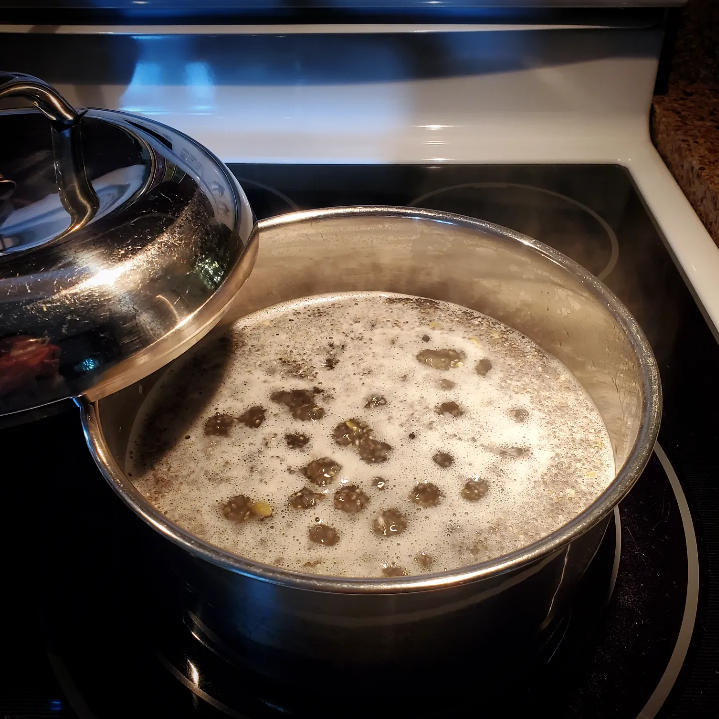 Sylvia Lorianne Leong, Cottage in the Sky Leave pot on warming element until ready to eat.